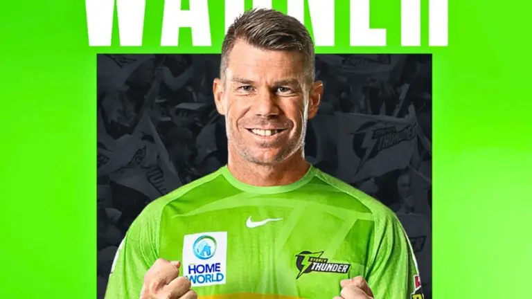 David Warner signs deal with Sydney Thunder to play for 2 years BBL Season